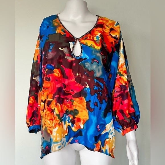 Allen B. By Allen Schwartz Tops - Allen B. - Womens Colorful Blouse